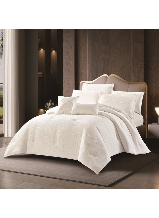 HOURS Luxury Summer Bedspread with Fixed Filling, Queen, 4 Pieces - Image 1